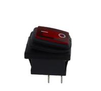Interruttore a levetta KCD1 1 pz/5 pz 2 posizioni 3 pin con luce/2 posizioni 2 pin senza luce interruttore autobloccante(2pin Red,12V_1PCS)
