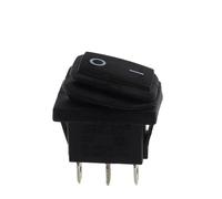 Interruttore a levetta KCD1 1 pz/5 pz 2 posizioni 3 pin con luce/2 posizioni 2 pin senza luce interruttore autobloccante(3pin Black,12V_1PCS)