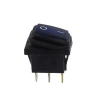 Interruttore a levetta KCD1 1 pz/5 pz 2 posizioni 3 pin con luce/2 posizioni 2 pin senza luce interruttore autobloccante(3pin Blue,12V_1PCS)