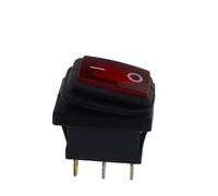Interruttore a levetta KCD1 1 pz/5 pz 2 posizioni 3 pin con luce/2 posizioni 2 pin senza luce interruttore autobloccante(3pin Red,12V_1PCS)