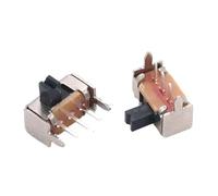 Interruttore a levetta SK12D07VG3 da 100 pezzi, piccolo interruttore a levetta/interruttore a scorrimento in miniatura alto 3 mm, manopola laterale