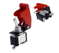 Interruttore a levetta stile KN3A-101, braccio oscillante, 2 pin, 2 marce, ON-OFF, 10 A, 125 V/250 V CA, compatibile con 12 V, 24 V, 48 V, 110 V, 220 V universale(1Set Dark Red L)