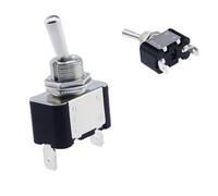 Interruttore a levetta stile KN3A-101, braccio oscillante, 2 pin, 2 marce, ON-OFF, 10 A, 125 V/250 V CA, compatibile con 12 V, 24 V, 48 V, 110 V, 220 V universale(No lamp)