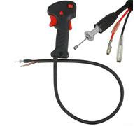 Interruttore a maniglia, 19 mm, per decespugliatore, interruttore a leva dell'acceleratore, accessori per cavi, accessori per spazzole, lunghezza 80 cm