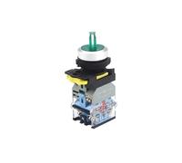 Interruttore a manopola rotante 1PC 22mm con luce LED illuminata 1NO interruttore di controllo 'alimentazione momentaneo/a scatto IP65 impermeabile(2 Position,1NO_LATCHING_24V 4A)