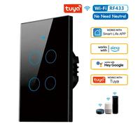 Interruttore a Parete RF433 1/2/3/4 smart wifi Sensore Tattile con luce led