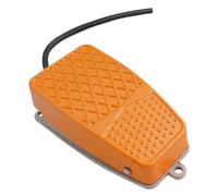 Interruttore a pedale 250 V CA in alluminio momentaneo multiuso antiscivolo unipolare doppio passante for saldatura(Latching Switch)