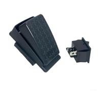 Interruttore a pedale a 3 pin, 6 V, 12 V, 24 V, per auto elettriche, giocattolo, interruttore on/off, nero, 70 x 41 mm (nero)