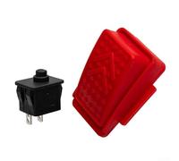 Interruttore a pedale con 2 pin per auto elettriche da 6 V 12 V, veicoli per bambini Ride On Toy, interruttore di reset acceleratore, pezzo di ricambio robusto in plastica nera, set completo per la