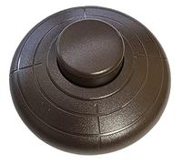 Interruttore a pedale con contatti a vite, interruttore marrone, 2 A 250 V, per cavo a 3 fili