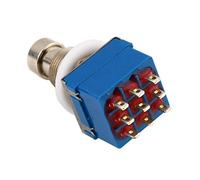 Interruttore a pedale effetto chitarra 3Pdt 9 pin dispositivo di controllo per chitarra basso uso 1 pz blu