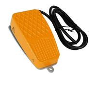 Interruttore a pedale elettrico 250 V CA in alluminio momentaneo multiuso unipolare doppio passante