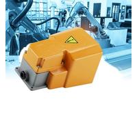 Interruttore a Pedale in Lega di Alluminio, 250V 10A, Resistente all'Olio e alla Corrosione, On/Off con Guardia