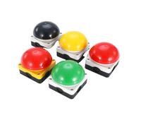 Interruttore a pedale IP67 impermeabile di risposta AC/DC Pulsante arresto emergenza Maniglia Pedale Spinta Auto-reset Bloccato Contattore avviamento NO/NC(Red Self-lock,1NC)