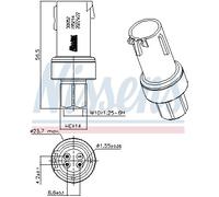 Interruttore a pressione, Climatizzatore per ASTON MARTIN FORD C-MAX DB9 DBS FIE
