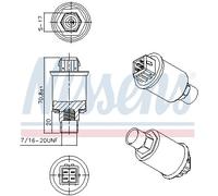NISSENS 301018 Pressostato aria condizionata