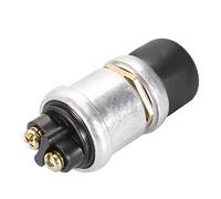 Interruttore a Pressione Impermeabile a 2 Pin 12V 20A, Interruttore Universale per Impieghi Gravosi Pulsante Clacson Avviamento Motore Adatto per Bici Barca per Auto