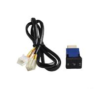 Interruttore a pressione per riscaldamento sedile con indicatore LED ambrato e retroilluminazione blu, DC12V-DC24V, materiale ABS+PVC, compatibile con Landcruiser