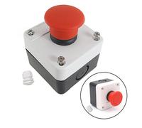 Interruttore a pulsante 10A rosso E Stop per applicazioni interne esterne AC220V