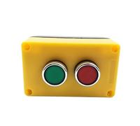Interruttore a pulsante a blocco rosso verde 380 V 10 A NO + NC, 1 pezzo