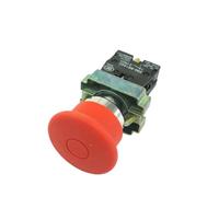 Interruttore a pulsante a fungo a molla con attacco da 22 mm, normalmente aperto e normalmente chiuso, 10 A, 600 V(BR21 Red)
