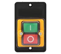 Interruttore a Pulsante AC 220V/380V 10A, Interruttore a Pulsante Macchina ON/OFF Autobloccante Impermeabile per Attrezzature Meccaniche Macchine Tessili
