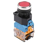 Interruttore a pulsante autobloccante Interruttore a pulsante a scatto con luce LED Montaggio 22MM LA38-11DNZS (LA38-11DS) 220V / 380V 10A, Pulsanti e indicatori
