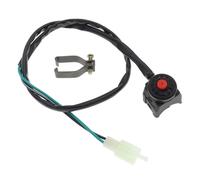 Interruttore a pulsante clacson universale per moto Quad Start Stop compatibile con la sostituzione aftermarket degli accessori moto(RED)