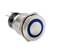 Lampa Interruttore a pulsante S_0290_45576 con spia a LED 12/24V Blu
