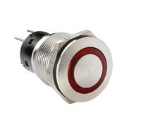 Lampa Interruttore A Pulsante Con Spia A Led, 12/24v - Rosso S_0290_45574 Auto,