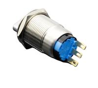 Interruttore a pulsante da 19 mm, 2 posizioni, 3 posizioni, selettore in metallo, interruttore rotativo in acciaio inossidabile impermeabile(3 Position,LOCKING_220V)