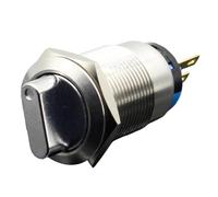 Interruttore a pulsante da 19 mm, 2 posizioni, 3 posizioni, selettore in metallo, interruttore rotativo in acciaio inossidabile impermeabile(3 Position,LOCKING_5V)