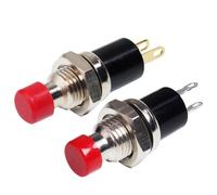 Interruttore a pulsante da 7 mm con fissaggio momentaneo autobloccante Micro pulsanti interruttori 2 pin 1NO 1NC 3A/125V 1A/250V(1NO Momentary)