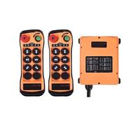 Interruttore A Pulsante Della Gru Controllo Remoto For Gru Industriale Wireless A Doppia Velocità Con 6 Pulsanti IP65, Controller Di Sollevamento For Gru A Ponte(2T1R,AC-DC110-460V)