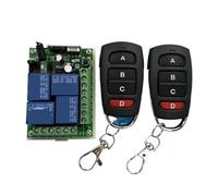 Interruttore A Pulsante Della Gru Di Controllo Remoto Wireless RF A 4 Canali Con Relè DC 12V 10A, Ricevitore E Trasmettitore, For Porte/finestre/radio Elettriche
