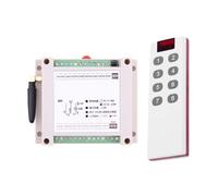 Interruttore A Pulsante Della Gru Interruttore Di Luce LED Con Telecomando Wireless A 8 Canali AC100-240V, Uscita Relè, Trasmettitore E Ricevitore RF Impermeabile Radio(Set A)
