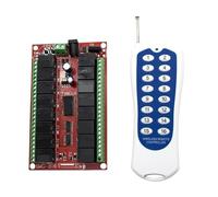 Interruttore A Pulsante Della Gru Modulo Relè DC 12V 24V A 16 Canali, Trasmettitore E Ricevitore For Interruttore Di Controllo Remoto RF Wireless(DC 12V)