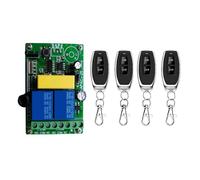 Interruttore A Pulsante Della Gru Modulo Relè Ricevitore For Interruttore Di Controllo Remoto A 2 Canali 10A For Motore Di Porta Da Garage(Set-4)