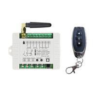 Interruttore A Pulsante Della Gru Modulo Ricevitore Multifunzione A Relè 2CH EV1527, Telecomando Wireless, Interruttore Remoto For Motore CC Fai Da Te(Set-1)