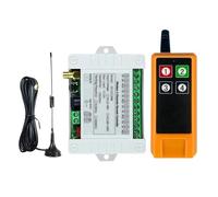 Interruttore A Pulsante Della Gru Trasmettitore E Ricevitore RF Impermeabile Con Uscita Relè For Interruttore Luce LED Con Telecomando Wireless 2000M 4CH(SET-1)