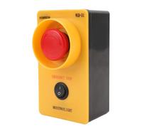 Interruttore a pulsante di arresto di emergenza 10 A 660 V CA, comando di arresto di sicurezza con blocco e luce illuminata, pulsante E-Stop 1NO 1NC con scatola di protezione per