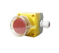 Interruttore a pulsante di arresto di emergenza 1P con serratura a scatto for ascensore elettrico, antipioggia, antideflagrante, 1NO 1NC LA38-11ZS