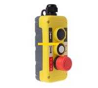 Interruttore a pulsante di arresto di emergenza rosso su e giù Interruttore industriale impermeabile for stazione di controllo del pendente del paranco elettrico della gru