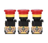 Interruttore a pulsante di comandi industriali pulsanti e indicatori arresto di emergenza 3PCS Interruttore a pulsante 22mm Parti in plastica per ingegneria industriale