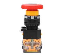 Interruttore a Pulsante di Emergenza Autobloccante, Interruttore di Arresto di Emergenza LA38-11ZS 220 / 380v 10A a Testa di Fungo