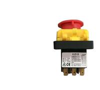 Interruttore a pulsante di emergenza elettromagnetico impermeabile KJD18 a 7 pin, 15 A, 400 V/440 V, for utensili da giardino(400v 50HZ)