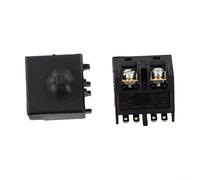 Interruttore a pulsante di ricambio per smerigliatrice angolare da 100 mm, compatibile con accessori per lucidatrice, struttura in plastica e metallo, confezione da 2