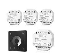 Interruttore a pulsante dimmer LED 0/1-10V 3.0 AC 110V 220V 1/4 di zona touch(4xL1(WZ) TW1-4 B)