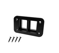 Interruttore a pulsante doppio arancione, luce bianca, 12 per auto, adatto per Toyota 4 Runner, Carolla, Hilux, Prado, Landcruiser,adatto per RAV4 HiAce(Housing-2 Hole)