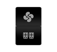 Interruttore a pulsante doppio arancione, luce bianca, 12 per auto, adatto per Toyota 4 Runner, Carolla, Hilux, Prado, Landcruiser,adatto per RAV4 HiAce(FAN WORK)